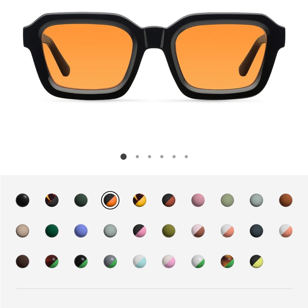 Stylish Black and Orange Sunglasses